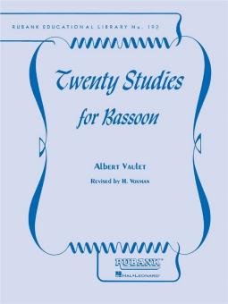 Vaulet, Albert: 20 Studies for bassoon 