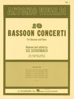 Vivaldi, Antonio: 10 Bassoon Concerti for bassoon and piano 