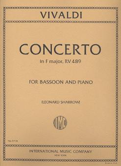Vivaldi, Antonio: Concerto f major F.VIII:20 for bassoon and piano 