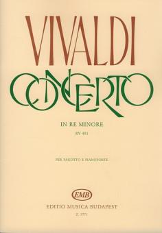 Vivaldi, Antonio: Concerto re minore RV481 per fagotte e pianoforte, Imre, Rudas,  ed 