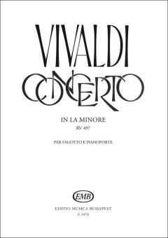 Vivaldi, Antonio: Konzert a-Moll RV497 für Fagott. Streicher und Bc für Fagott und Klavier 