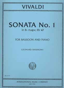 Vivaldi, Antonio: Sonata B flat major F.IV,1 bassoon and piano 