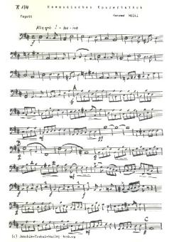 Wölki, Konrad: Romantisches Konzertstück für Zupforchester (weitere Instrumente ad lib), Fagott 