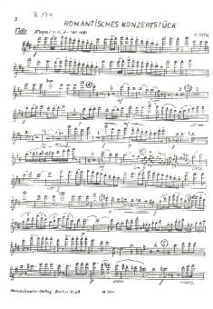 Wölki, Konrad: Romantisches Konzertstück für Zupforchester (weitere Instrumente ad lib), Flöte 