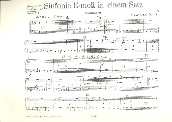 Wölki, Konrad: Sinfonie e-Moll in einem Satz op.12 für Zupforchester (weitere Instrumente ad lib), Schlagzeug 