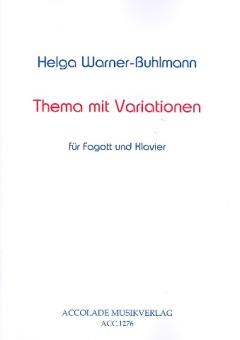 Warner-Buhlmann, Helga: Thema mit Variationen für Fagott und Klavier  
