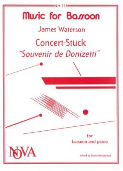 Waterson, James: Souvenir de Donizetti Concert-Stück for bassoon and, piano 