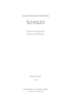 Wehding, Hans Henrik: Scherzo für Fagott und Klavier 