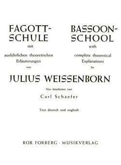 Weissenborn, Julius: Fagottschule für Fagott 