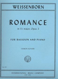 Weissenborn, Julius: Romance E flat major op.3 for bassoon and piano 