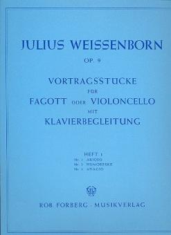 Weissenborn, Julius: Vortragsstücke op.9 Band 1 für Fagott und Klavier 