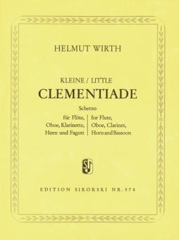 Wirth, Helmut: Kleine Clementiade Scherzo für Flöte, Oboe, Klarinette, Horn und Fagott, Stimmen 
