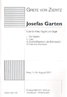 Zieritz, Grete von: Josefas Garten für Flöte, Fagott und Orgel, Stimmen 