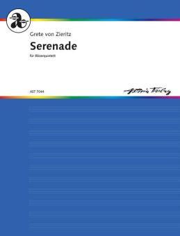 Zieritz, Grete von: Serenade Für Flöte, Oboe Klarinette, Horn und Fagott, Partitur und Stimmen 