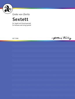 Zieritz, Grete von: Sextett für Fagott und Streichquintett, Partitur 